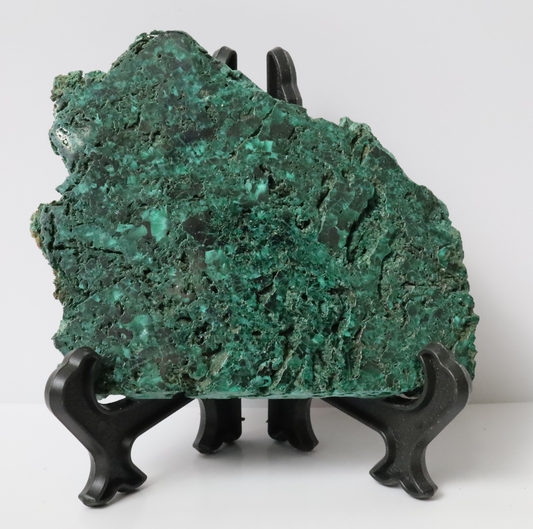 Polished Malachite Slab - 2.6" x 2.8" (66mm x 72mm) - Malachite Mineral - Malachite Collectibles - Malachite Decor - Malachite Specimen - Green Malachite MSA3