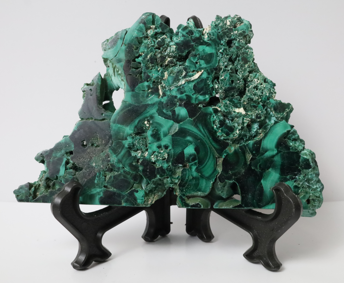 Polished Malachite Slab - 3.7" x 2.4" (82mm-x-59mm) - Malachite Mineral - Malachite Collectibles - Malachite Decor - Malachite Specimen - Green Malachite MSAA7