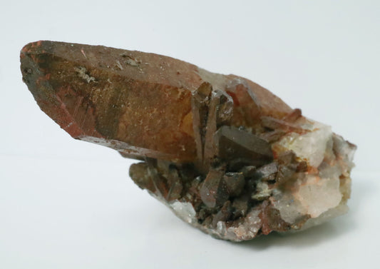 Moroccan Red Quartz Crystal - 2.9" (74mm) - Hematite Covered Quartz - Natural Red Quartz - Unique Crystal Specimens - Moroccan Minerals - RQ2