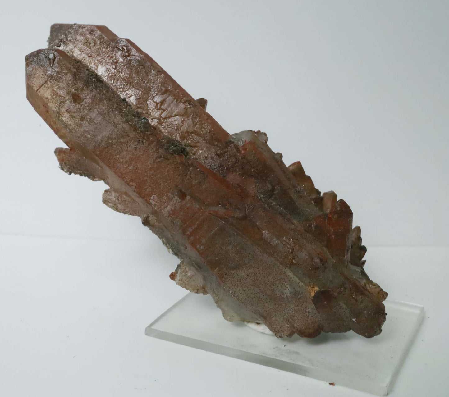 Moroccan Red Quartz Crystal - 3.5" (89mm) - Hematite Covered Quartz - Natural Red Quartz - Unique Crystal Specimens - Moroccan Minerals - RQ1