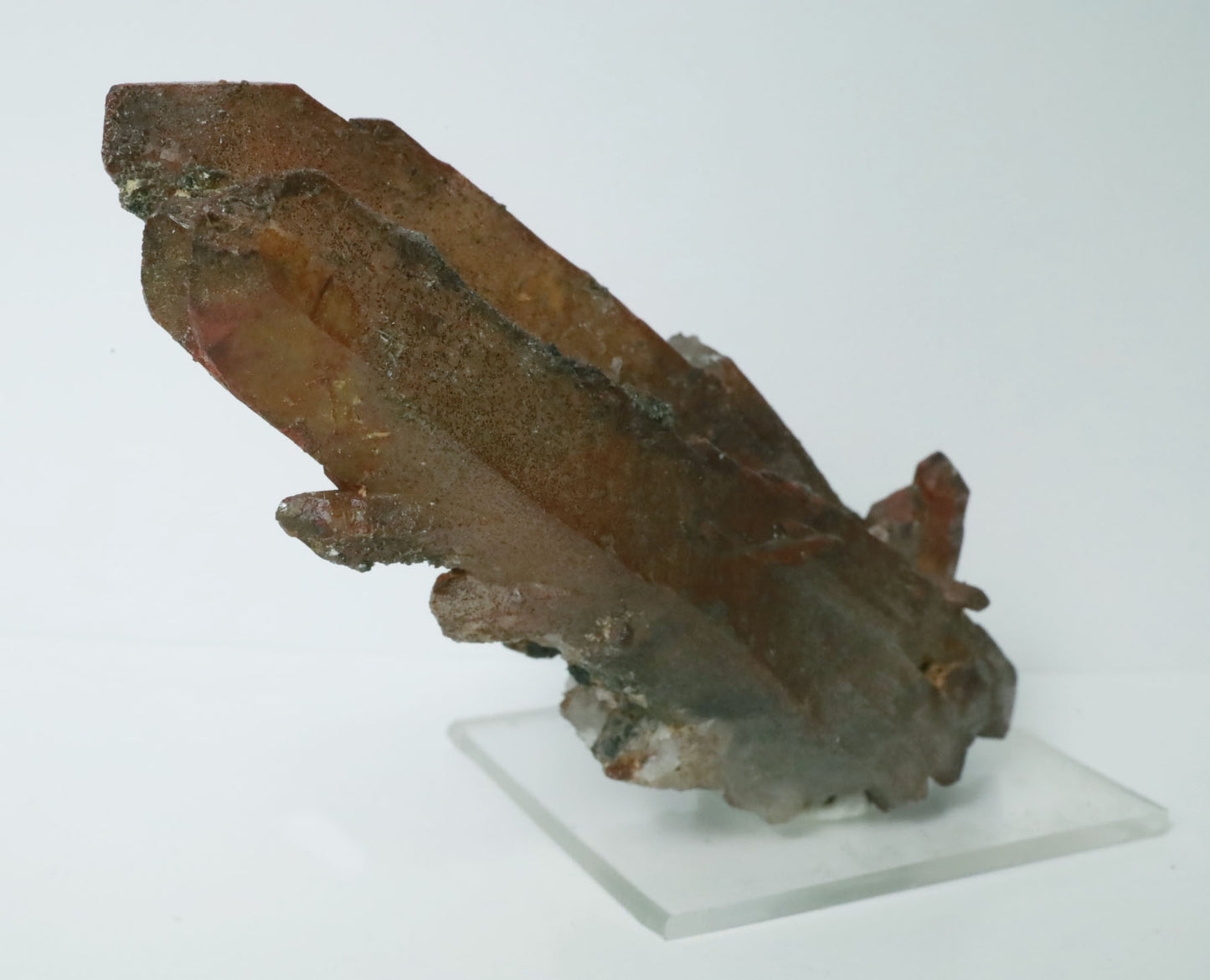 Moroccan Red Quartz Crystal - 3.5" (89mm) - Hematite Covered Quartz - Natural Red Quartz - Unique Crystal Specimens - Moroccan Minerals - RQ1