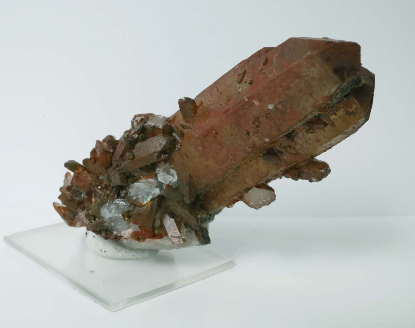 Moroccan Red Quartz Crystal - 3.5" (89mm) - Hematite Covered Quartz - Natural Red Quartz - Unique Crystal Specimens - Moroccan Minerals - RQ1