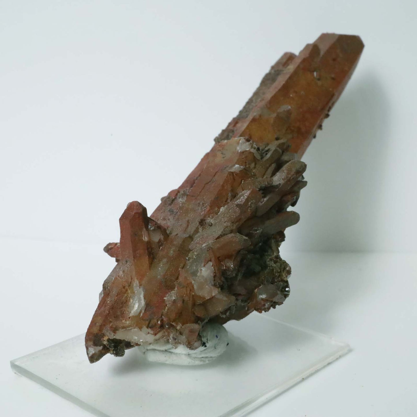 Moroccan Red Quartz Crystal - 3.5" (89mm) - Hematite Covered Quartz - Natural Red Quartz - Unique Crystal Specimens - Moroccan Minerals - RQ1