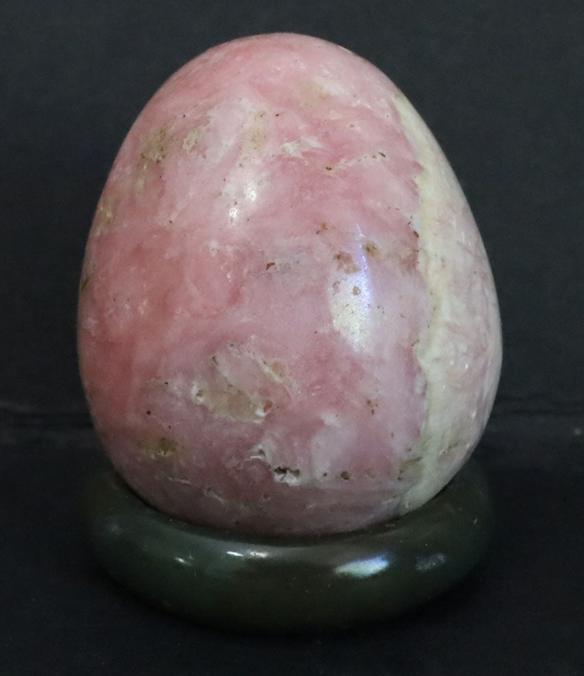 Peru Rhodochrosite Polished Egg - 1.1" (28mm) - Rhodochrosite Stone - Pink Rhodochrosite Gemstone - Heart Healer Crystal SME5