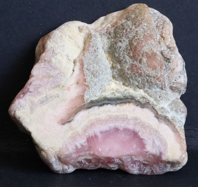 Argentine Rhodochrosite Polished Slab - 1.8" (45mm) - Rhodochrosite Stone - Pink Rhodochrosite Gemstone - Heart Healer Crystal Sb3
