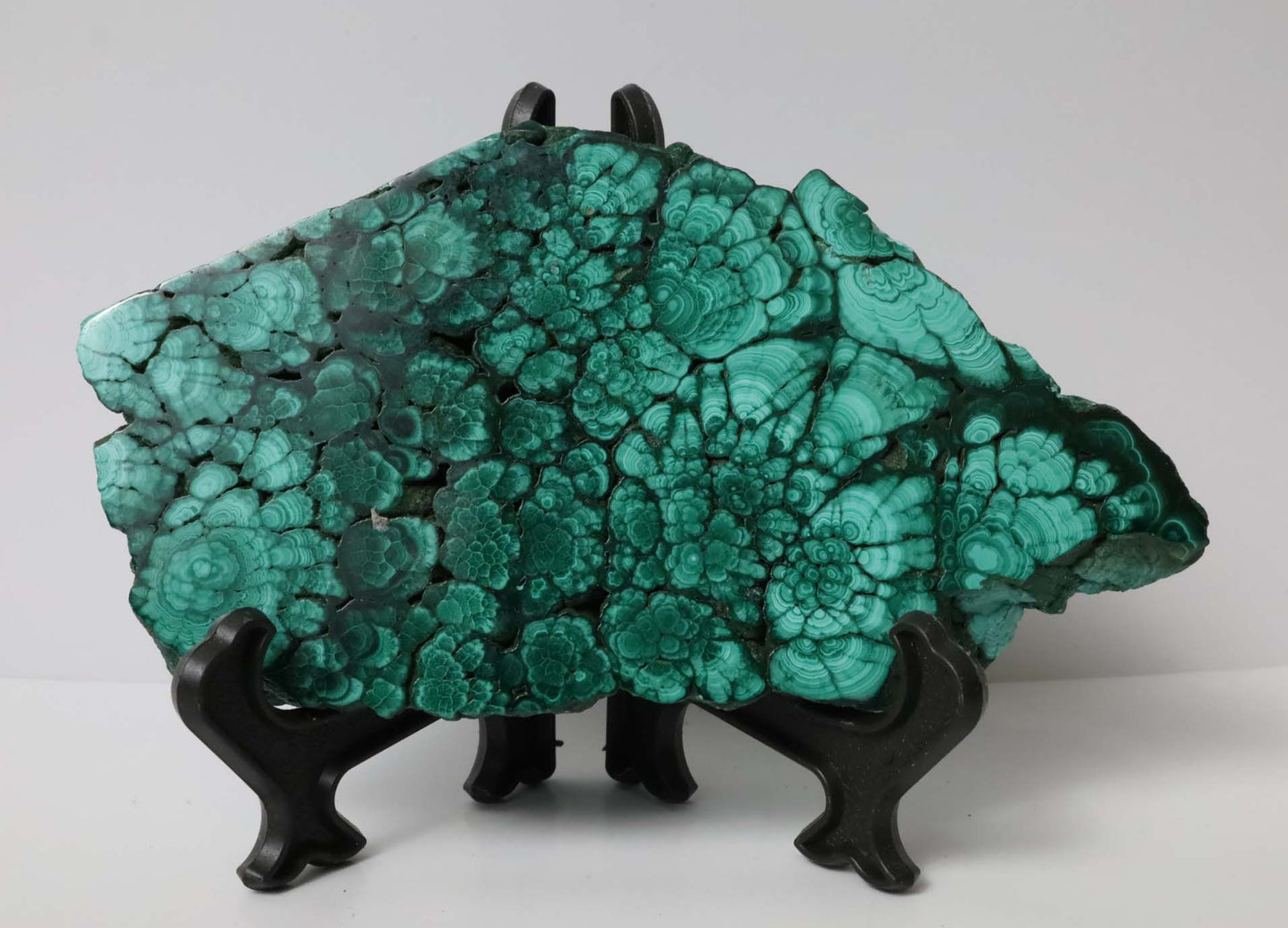 Polished Malachite Slab - 4.3" x 2.3" (110mm x 59mm) - Malachite Mineral - Malachite Collectibles - Malachite Decor - Malachite Specimen - Green Malachite MSAAA1