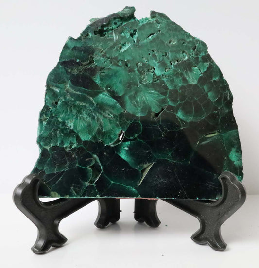 Polished Malachite Slab - 2.6" x 2.8" (67mm x 71mm) - Malachite Mineral - Malachite Collectibles - Malachite Decor - Malachite Specimen - Green Malachite MSAA5