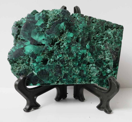 Polished Malachite Slab - 3.2" x 2.3" (82mm x 59mm) - Malachite Mineral - Malachite Collectibles - Malachite Decor - Malachite Specimen - Green Malachite MSAA4