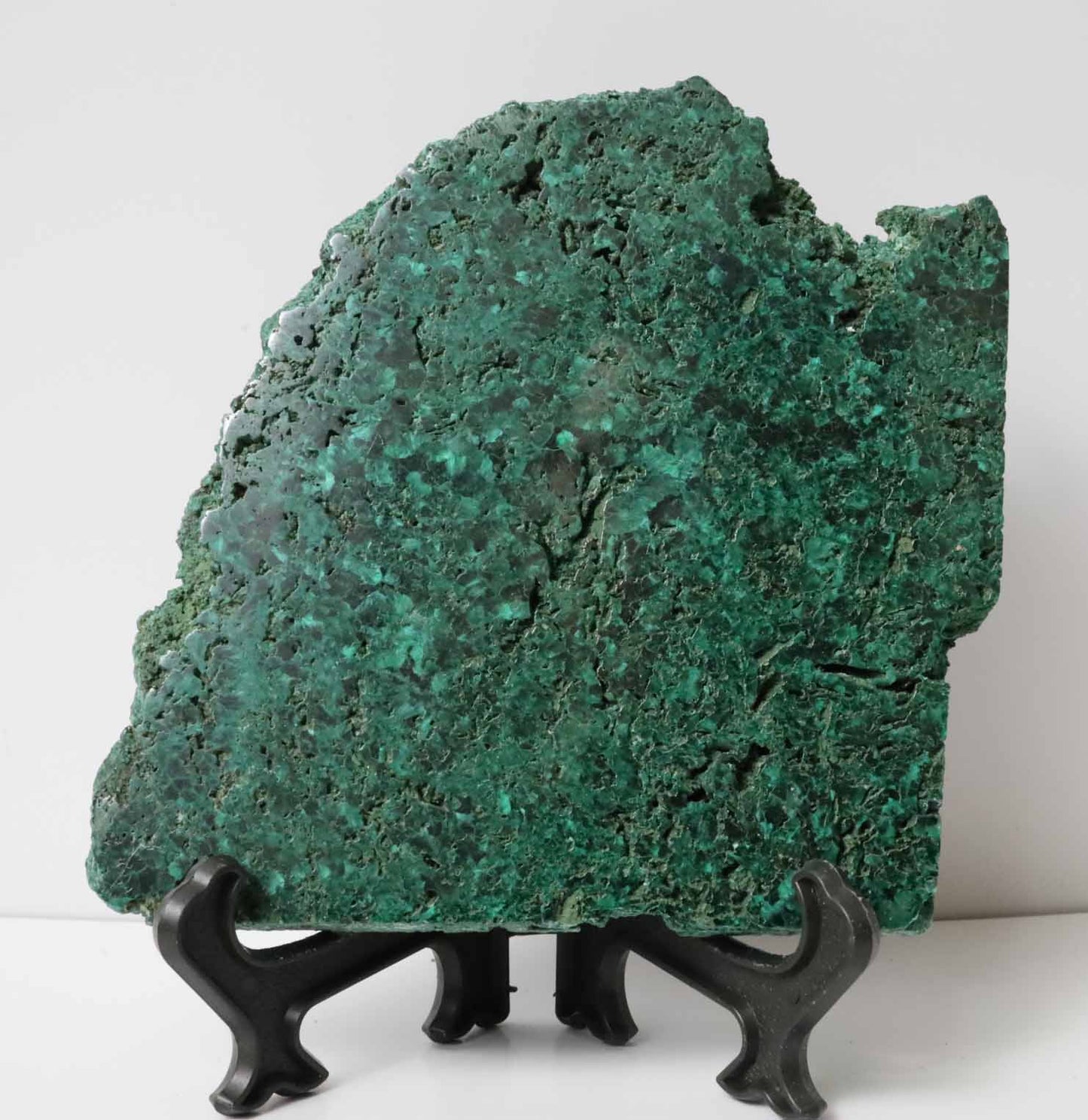 Polished Malachite Slab - 3.8" x 3.5" (96mm x 95mm) - Malachite Mineral - Malachite Collectibles - Malachite Decor - Malachite Specimen - Green Malachite MSA2