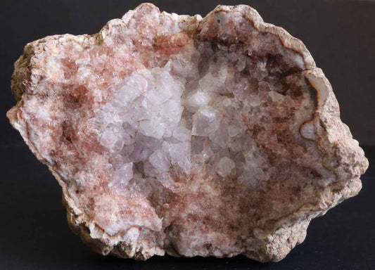 Argentine Pink Amethyst Large Geode Half- 3.9" (103mm) - Pink Amethyst Stone - Natural Pink Amethyst Gemstone - Gemstone from Argentina AA3