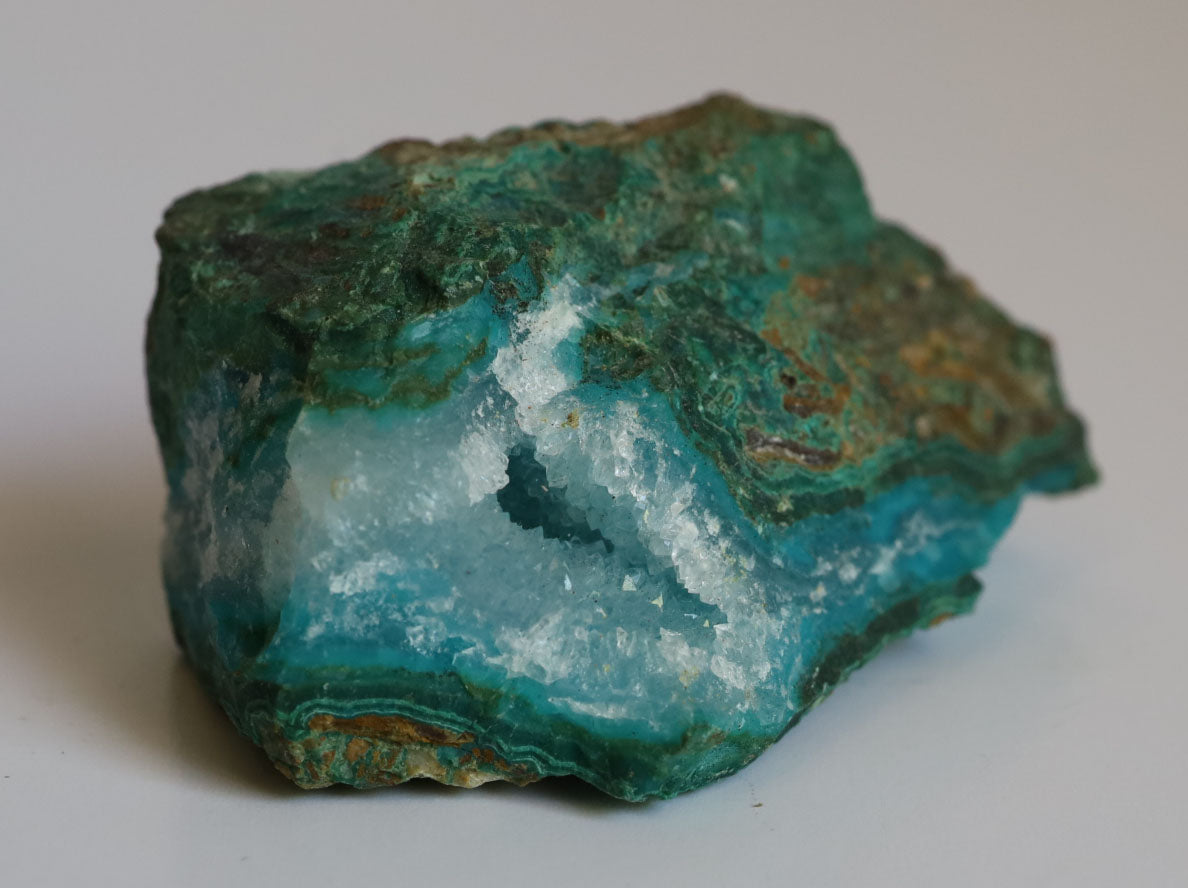 Ray Mine Natural Chrysocolla Specimen, 1.4" (36mm), Ray Mine Chrysocolla, Ray Mine Gem Silica, Arizona Gemstones, Collectible Minerals, Rare Mineral Specimens, Copper Mine Minerals, Sp2