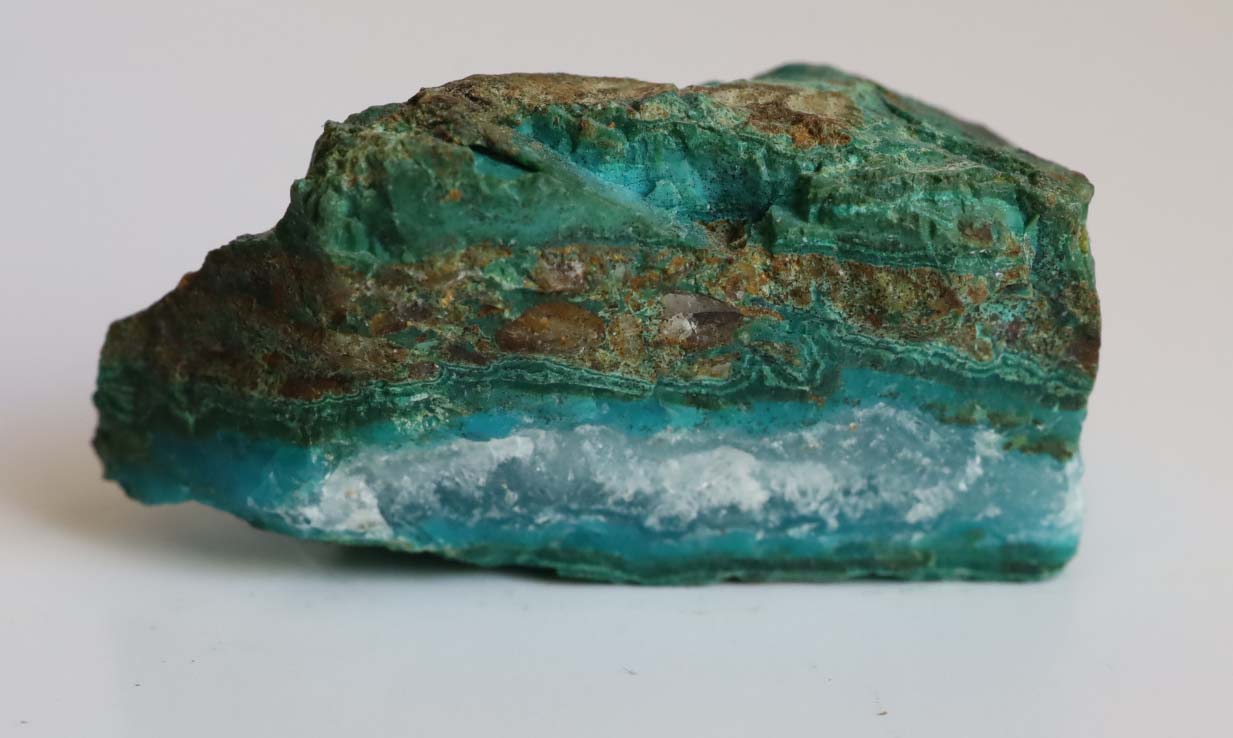 Ray Mine Natural Chrysocolla Specimen, 1.4" (36mm), Ray Mine Chrysocolla, Ray Mine Gem Silica, Arizona Gemstones, Collectible Minerals, Rare Mineral Specimens, Copper Mine Minerals, Sp2