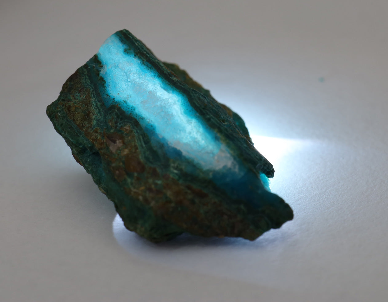 Ray Mine Natural Chrysocolla Specimen, 1.4" (36mm), Ray Mine Chrysocolla, Ray Mine Gem Silica, Arizona Gemstones, Collectible Minerals, Rare Mineral Specimens, Copper Mine Minerals, Sp2