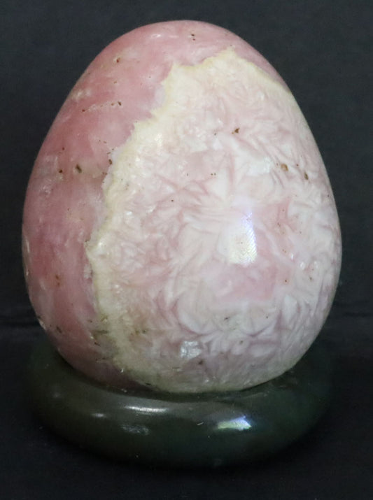 Peru Rhodochrosite Polished Egg - 1.1" (28mm) - Rhodochrosite Stone - Pink Rhodochrosite Gemstone - Heart Healer Crystal SME5