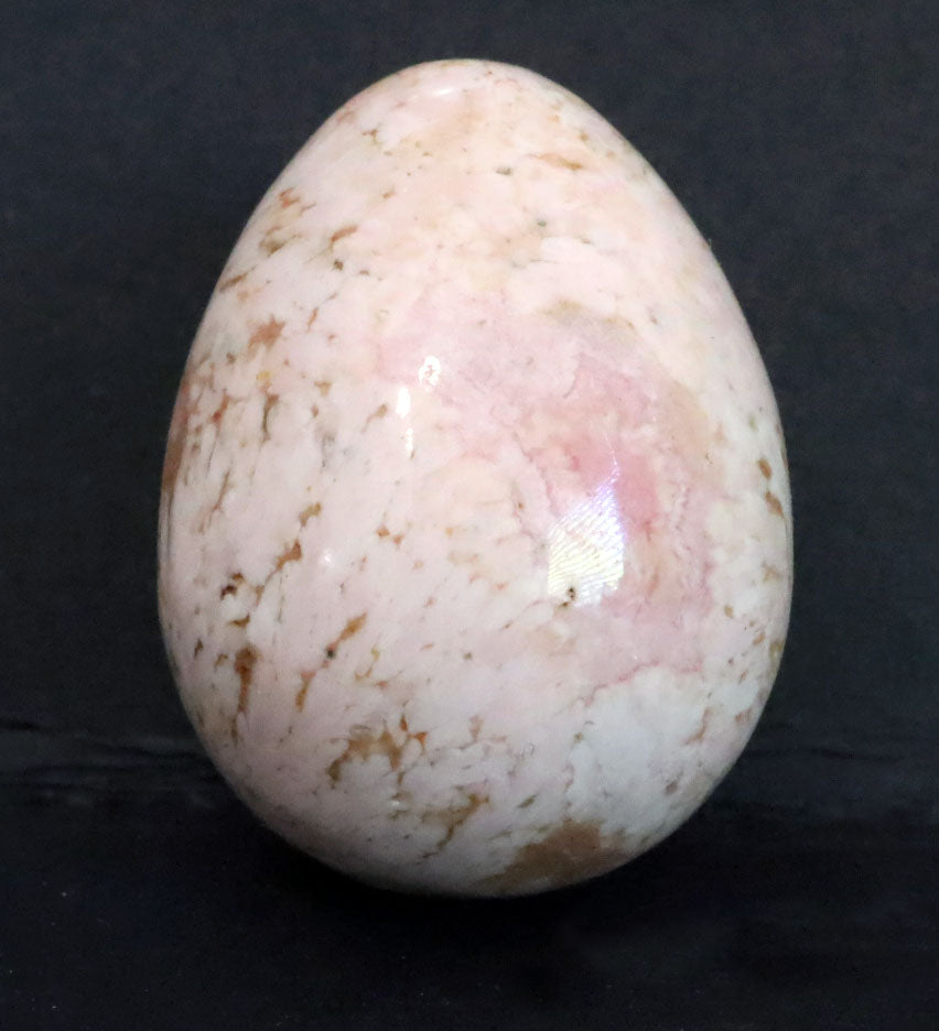 Peru Rhodochrosite Polished Egg - 1.2" (31mm) - Rhodochrosite Stone - Pink Rhodochrosite Gemstone - Heart Healer Crystal SME1