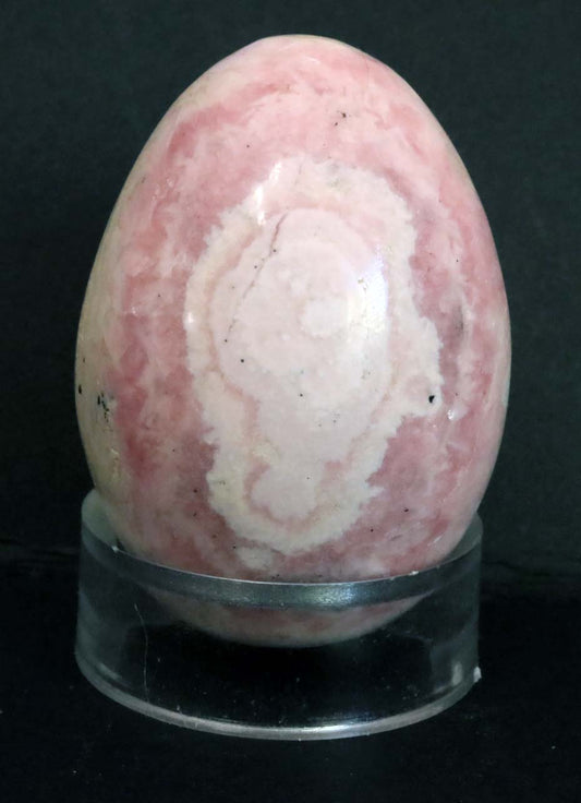 Peru Rhodochrosite Polished Egg - 2" (50mm) - Rhodochrosite Stone - Pink Rhodochrosite Gemstone - Heart Healer Crystal LGE4