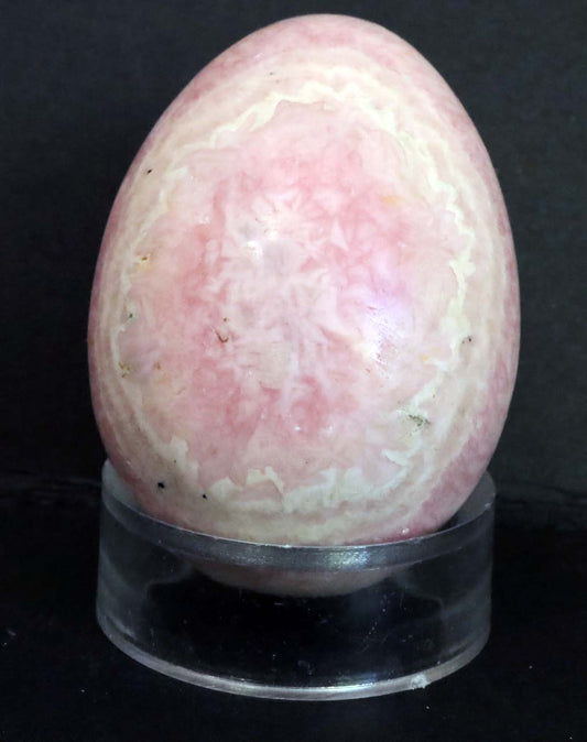 Peru Rhodochrosite Polished Egg - 2.1" (53mm) - Rhodochrosite Stone - Pink Rhodochrosite Gemstone - Heart Healer Crystal LGE2