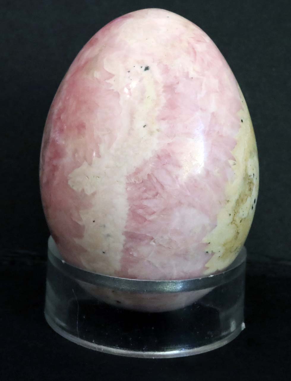 Peru Rhodochrosite Polished Egg - 2" (50mm) - Rhodochrosite Stone - Pink Rhodochrosite Gemstone - Heart Healer Crystal LGE4