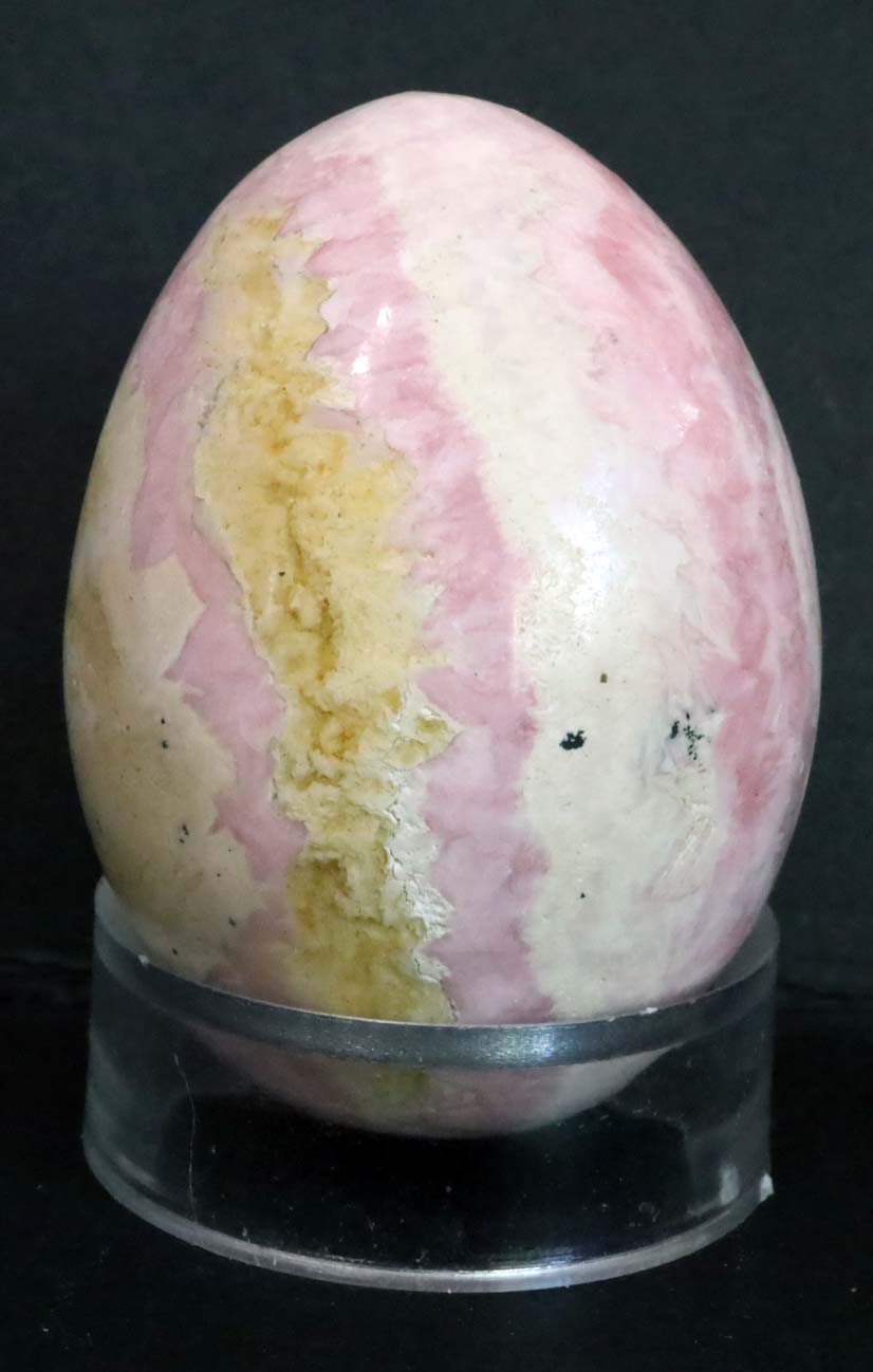 Peru Rhodochrosite Polished Egg - 2" (50mm) - Rhodochrosite Stone - Pink Rhodochrosite Gemstone - Heart Healer Crystal LGE4