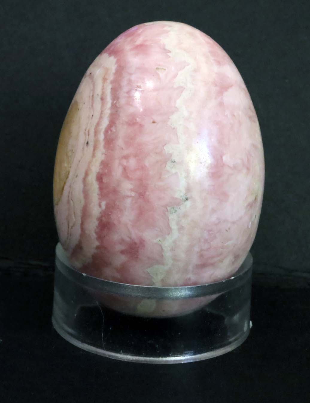 Peru Rhodochrosite Polished Egg - 2" (50mm) - Rhodochrosite Stone - Pink Rhodochrosite Gemstone - Heart Healer Crystal LGE3