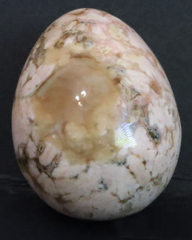 Peru Rhodochrosite Polished Egg - 1.2" (31mm) - Rhodochrosite Stone - Pink Rhodochrosite Gemstone - Heart Healer Crystal SME1