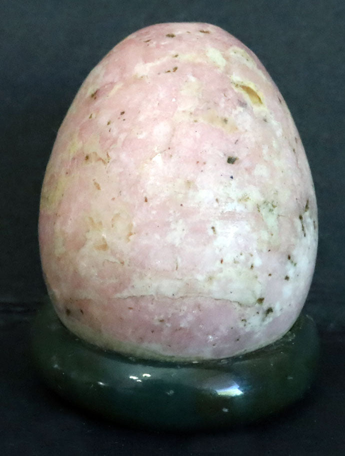 Peru Rhodochrosite Polished Egg - 1.1" (28mm) - Rhodochrosite Stone - Pink Rhodochrosite Gemstone - Heart Healer Crystal SME7