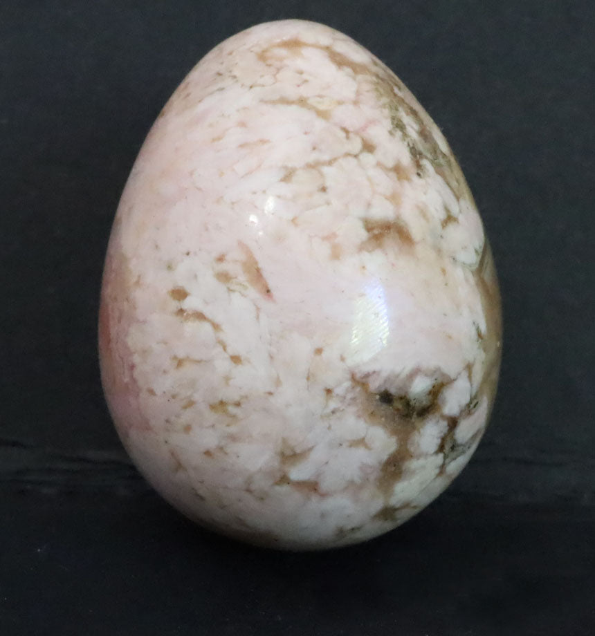 Peru Rhodochrosite Polished Egg - 1.2" (31mm) - Rhodochrosite Stone - Pink Rhodochrosite Gemstone - Heart Healer Crystal SME1