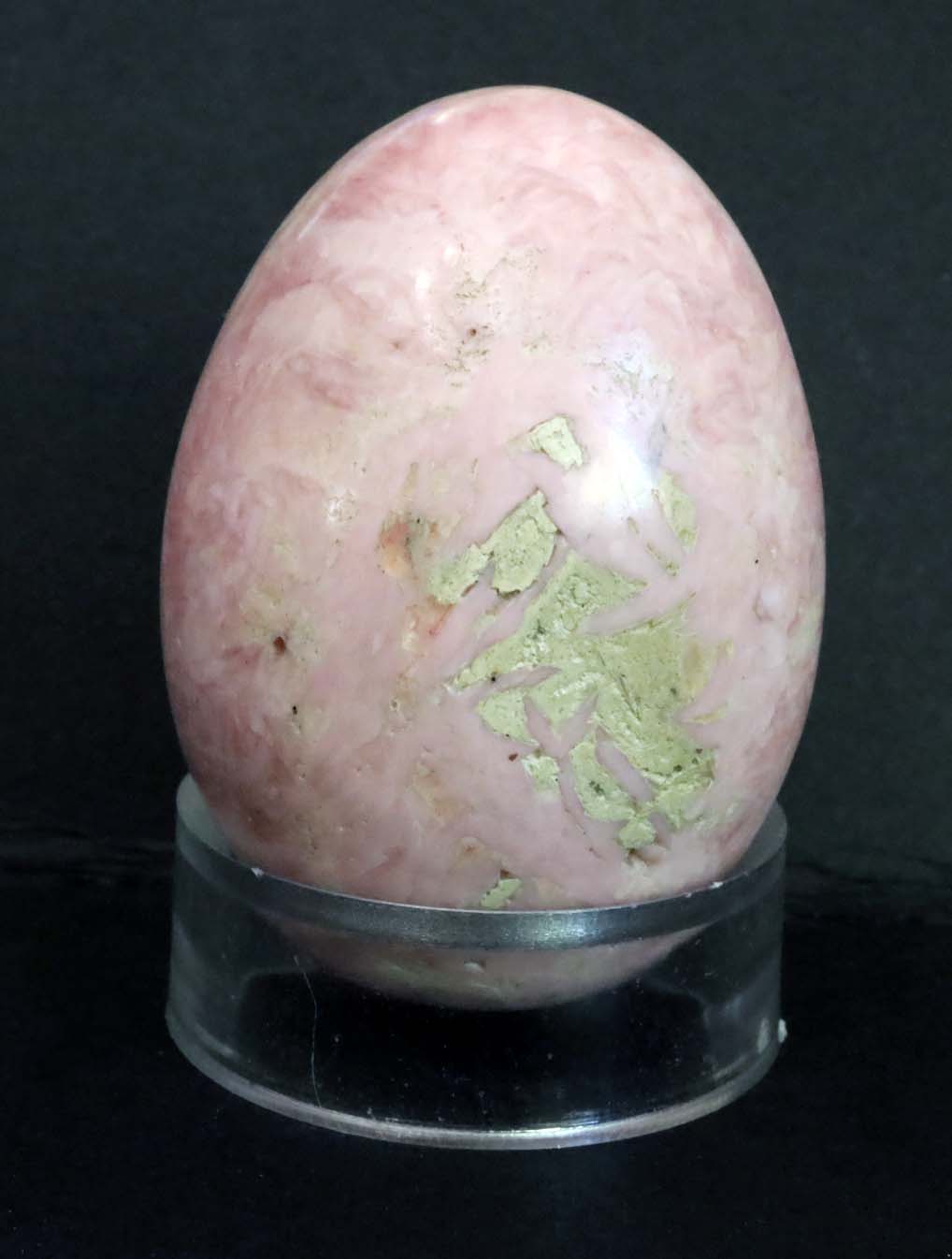 Peru Rhodochrosite Polished Egg - 2" (50mm) - Rhodochrosite Stone - Pink Rhodochrosite Gemstone - Heart Healer Crystal LGE3