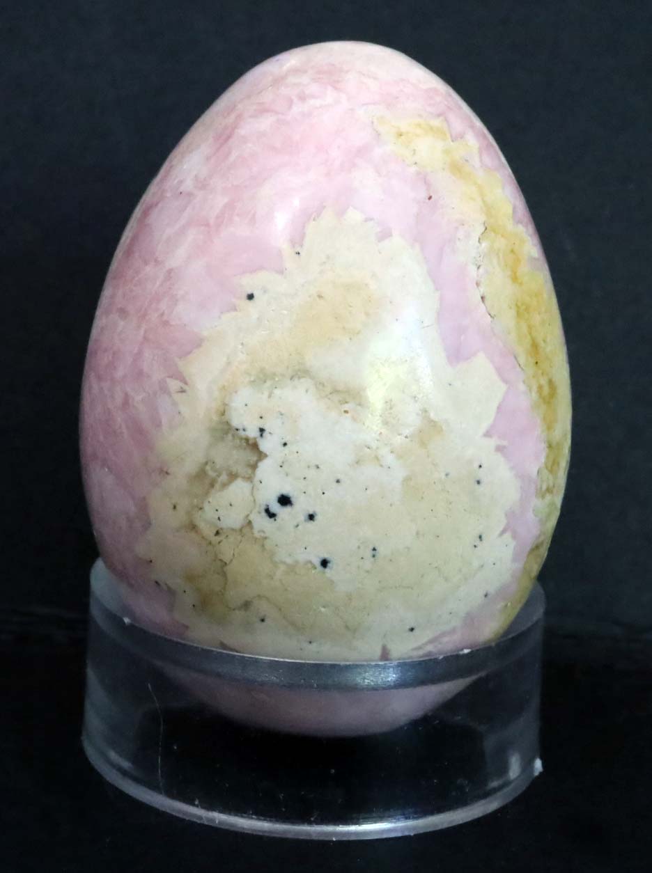 Peru Rhodochrosite Polished Egg - 2" (50mm) - Rhodochrosite Stone - Pink Rhodochrosite Gemstone - Heart Healer Crystal LGE4