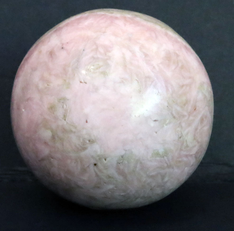 Peru Rhodochrosite Polished Sphere - 1.5" (37mm) - Rhodochrosite Stone - Pink Rhodochrosite Gemstone - Heart Healer Crystal SMS3