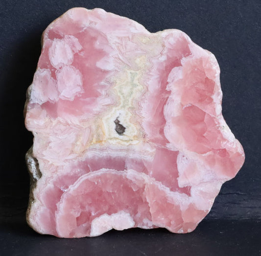 Argentine Rhodochrosite Polished Slab - 1.8" (45mm) - Rhodochrosite Stone - Pink Rhodochrosite Gemstone - Heart Healer Crystal Sb3