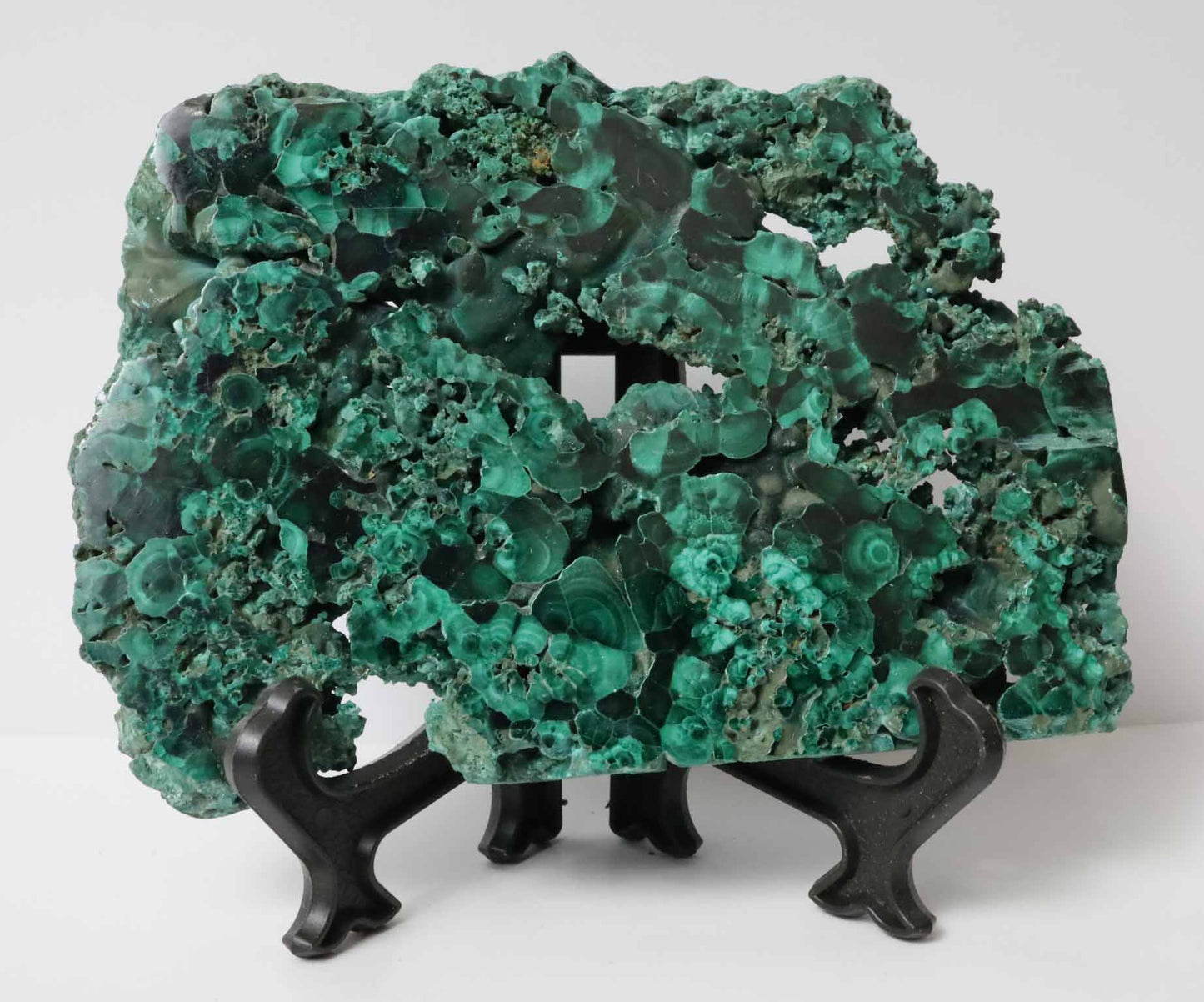 Polished Malachite Slab - 4.2" x 3.0" (106mm x 76mm) - Malachite Mineral - Malachite Collectibles - Malachite Decor - Malachite Specimen - Green Malachite MSAAA3