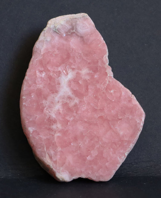 Argentine Rhodochrosite Polished Slab - 2.3" (59mm) - Rhodochrosite Stone - Pink Rhodochrosite Gemstone - Heart Healer Crystal Sb4